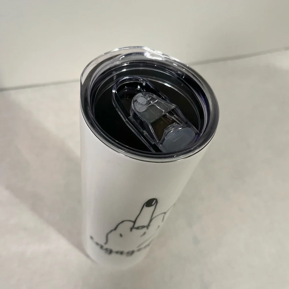 Engagement Gift Engaged AF Tall Insulated Resin Tumbler Cup with Lid